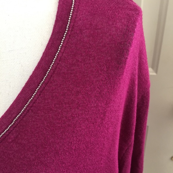 Ava and Viv Long Sleeve Fuschia Blouse! - Picture 4 of 4